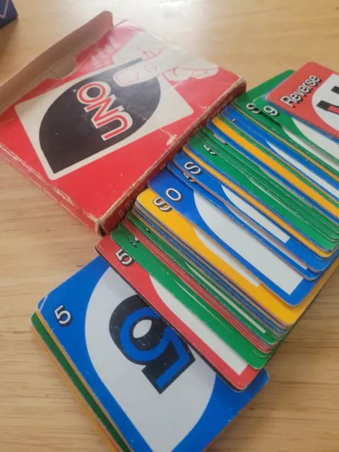 UNO Card Game with Original Box & Instructions COMPLETE 2 Sets of VTG*  1973+1979