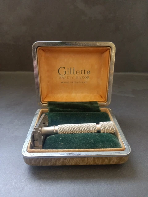 Gillette Razor Rare RASOIR ANCIEN RARE GILLETTE ENGLAND safety razor + boite box EUR 55,00 ...