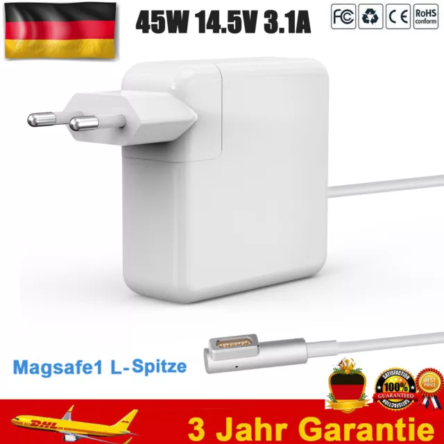 45W Netzteil L-Tip Ladegerät für Apple Mac Macbook Air 11" 13" 2008-2011 A1369