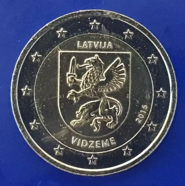 2 Euro 2016 Lettland   Regionen Lettlands - Livland / Vidzeme   neu.