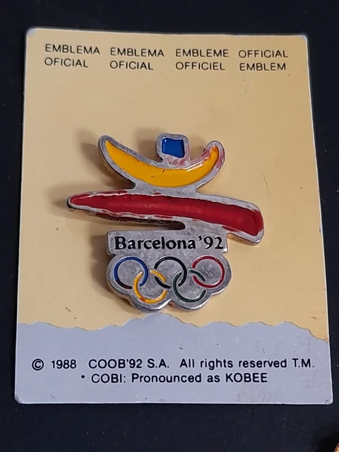 Pin's Officiel JO Barcelone 1992 - Seiko Official Timer - Métal (occasion)