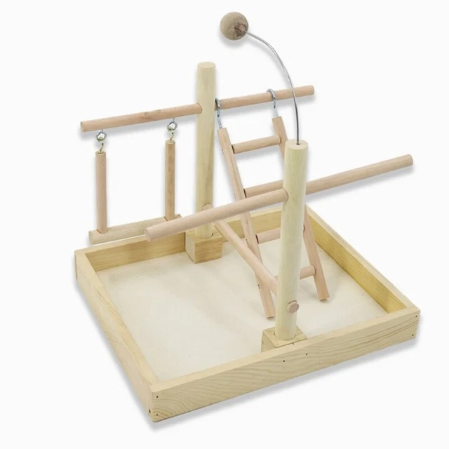 Wooden Bridge Training Stands Toy for Bird Parrots Parakeets Cockatiel Conure