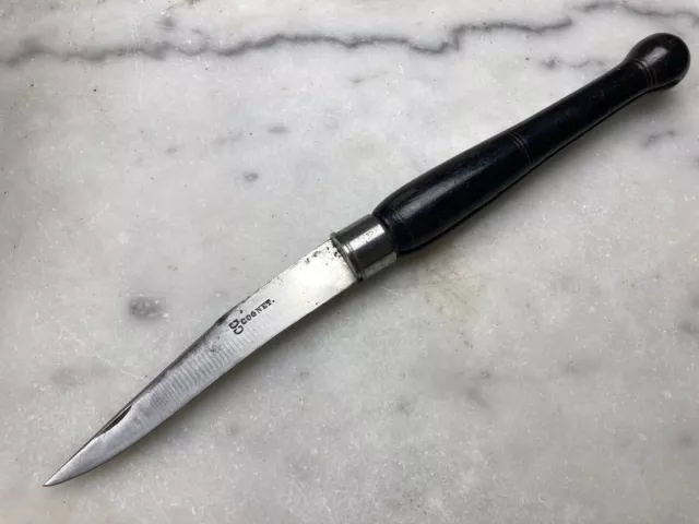 Ancien Couteau "Cognet" Virolle Bois Talon Boule Vintage French Knife Ancien Couteau "Cognet" Virolle Bois Talon Boule Vintage French Knife