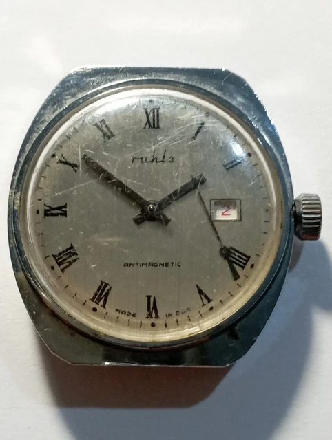 Ruhla Orologio Automatico 4866M3 – Quadrante Blu, Movimento Citizen Miyota 82S5, Made In Germany