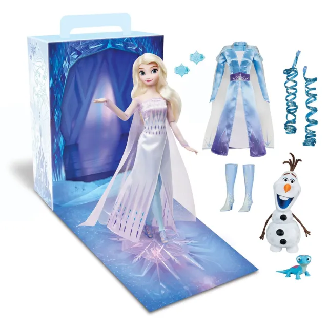 Disney Elsa Storybook Doll Frozen Princess Toy, Dress, Olaf and Colouring Pack