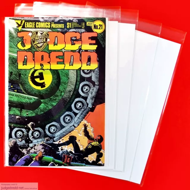 Judge Dredd # 21 of 33 Eagle Comics 2000AD 1 Comic Book 1 7 85. 1985 UK (:bx51)