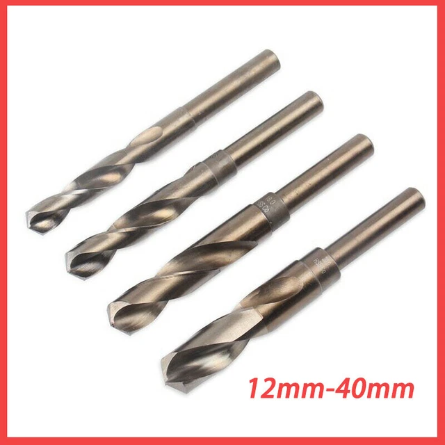 HSS Cobalt Reduced Shank Twist Drill Bit Shank 12 - 40mm Diameter 1/2" Metric