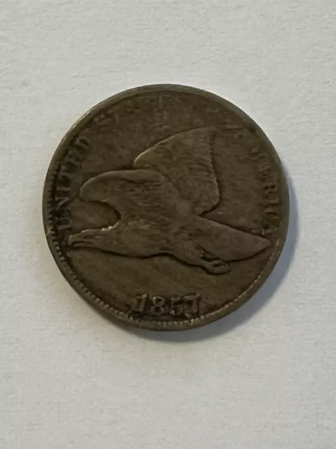 1857 Flying Eagle Cent 1c