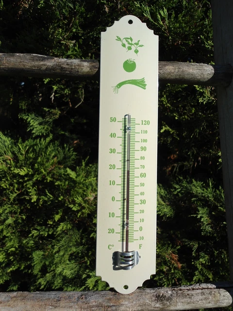 THERMOMETRE EMAILLE JARDIN Maison Au Choix Email Veritable Neuf Fab. En France EUR 24,73 - FR