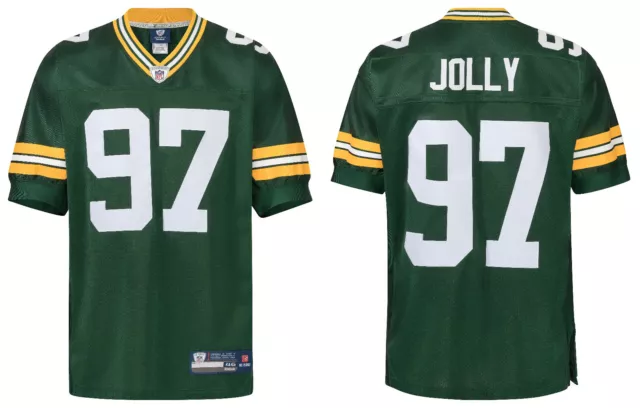 NFL Maillot Vert Bay Packers Johnny Jolly 97 Authentique ONFIELD Jersey Football