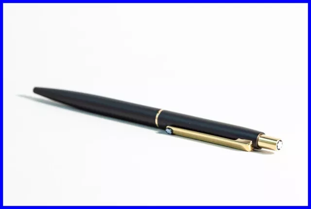 MONTBLANC Kugelschreiber SL Serie in Schwarz & Gold / W.-GERMANY 1987 3