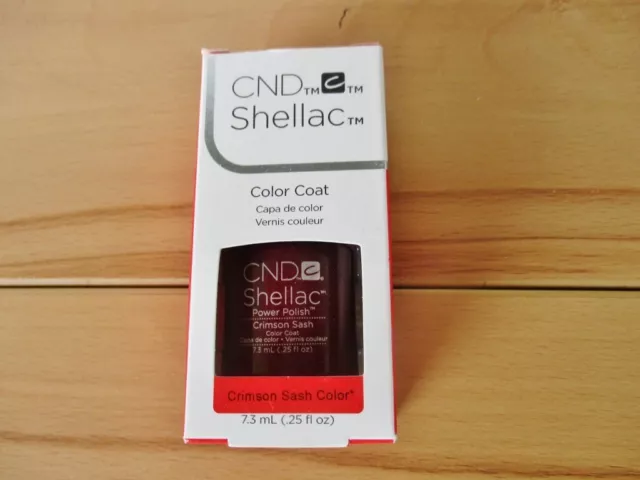 CND Shellac. Power Polish. Crimson Sash. 7,3 ml. Neu