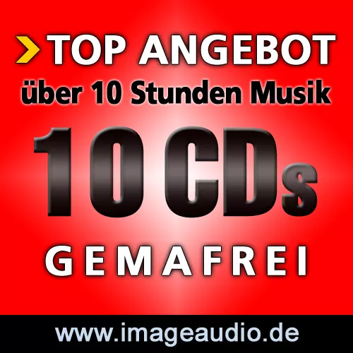 10 CDs GEMAFREIE MUSIK - POP SWING BLUES FUNK JAZZ - LIZENZFREI AKM SUISA FREI