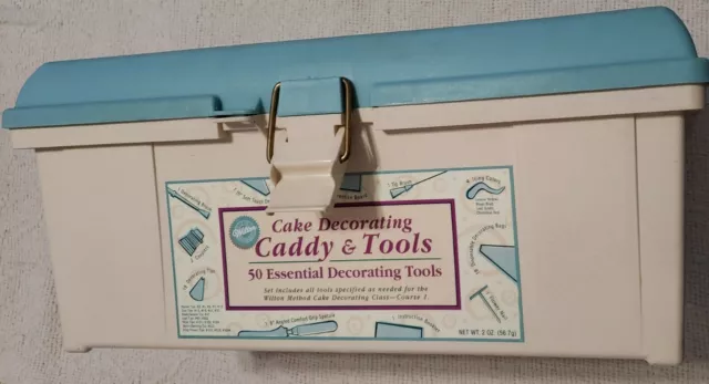Kit Organizador de Decoración de Pasteles Wilton/Caddy con Puntas/Herramientas/Extras. Usado