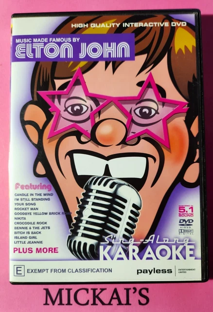 ELTON JOHN - Sing-Along Karaoke High Quality Interactive Dvd With