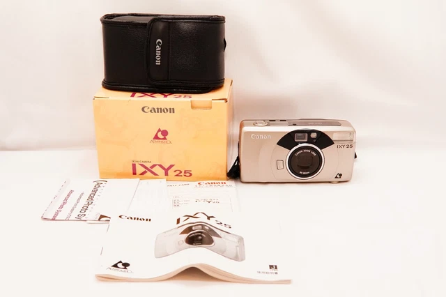 Canon IXY 25 Silver Point & Shoot APS Film Camera  from Japan [Near MINT+]