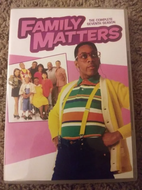 FAMILY MATTERS TV SERIES COMPLETE SEVENTH SEASON 7 🔥 RARE DVD 🔥 Steve Urkel 🧀