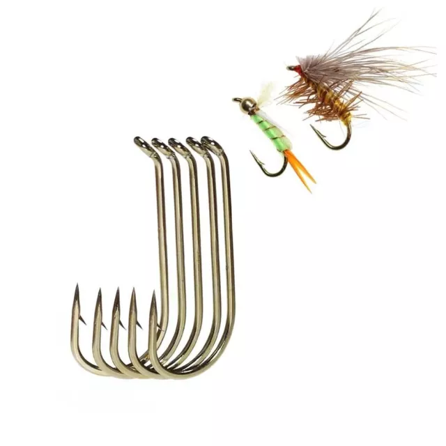 20PCS LONG SHANK Fly Fishing Hooks Fly Tying Caddis Hooks Fishing Tackle  $3.00 - PicClick AU