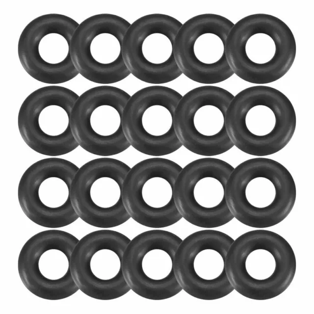 20Pcs Black Round Nitrile Butadiene Rubber NBR O-Ring 10mm OD 3.1mm Width ✦KD