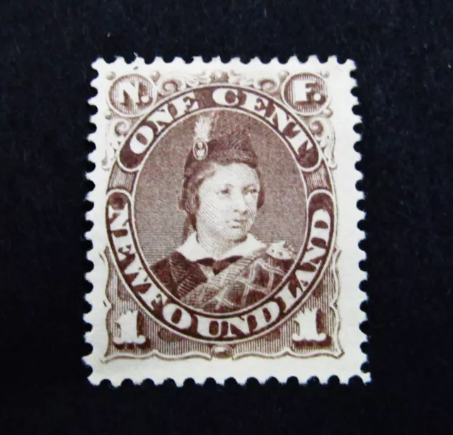 nystamps Canada Newfoundland Stamp # 43 Mint OG H $150     A12x400