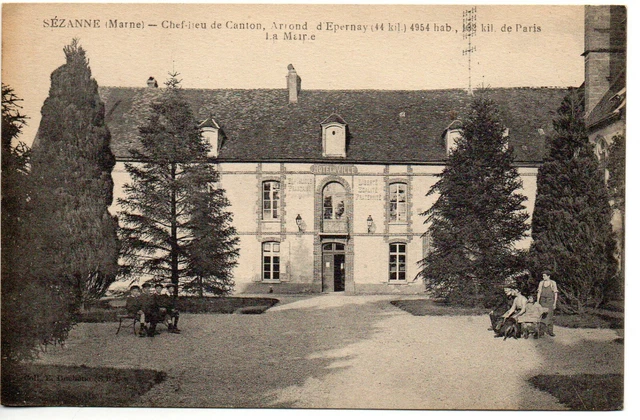 SEZANNE - Marne - CPA 51 - l'Hotel de ville -