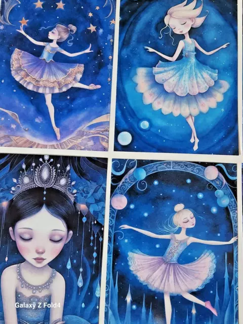 Set 10 Neuf Ballet Dancers Postcards pour Postcrossing & Postcardsofkindness 2