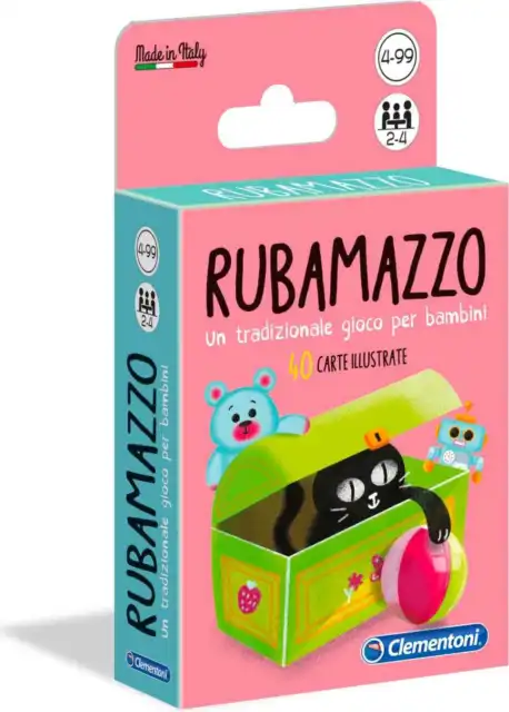 RUBAMAZZO, CARTE DA Gioco per Bambini, Multicolore 10 Varianti