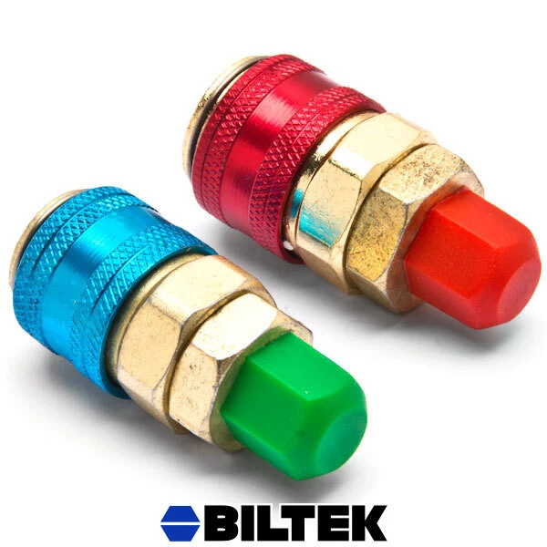 AC Auto/Car Refrigerant Quick Couplers Adapter High Low Connector R134A QC-12 LH