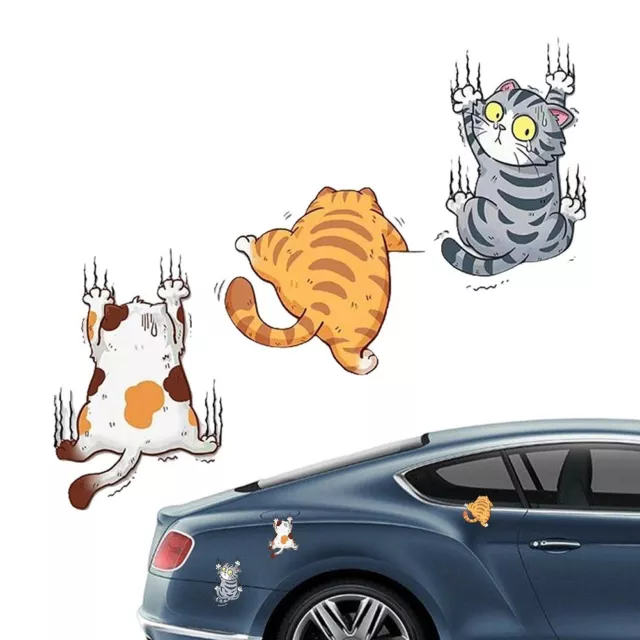 3D Cartoon Animale Gatto Kitten Vinile Adesivo Auto Paraurti Adesivi Waterproof