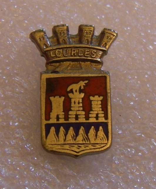 Broche Ancienne Blason Savoie - Les Gets 1200m - Émail Heraldique - Occasion
