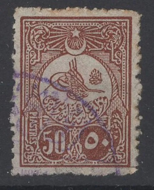 Turkey 1908 50PI Michel 143a CV €75 Perf 13.5