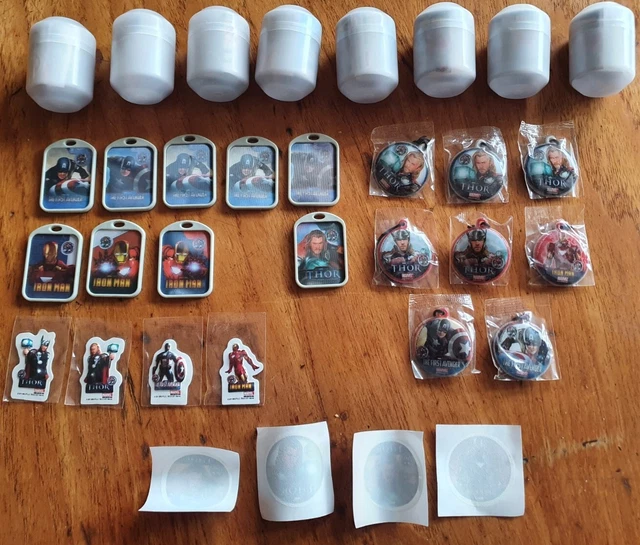 COLLECTABLE AVENGERS ZAINI Chocolate Egg Toys X 25 Iron Man Thor