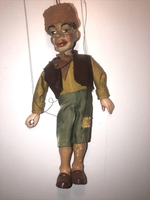 Antique Marionette Czech 1920-30 peasant man