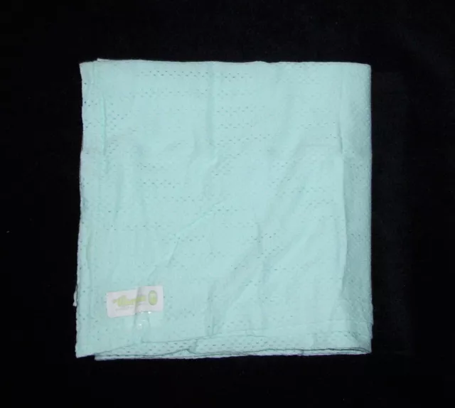 Woombie The Old Fashioned Air Wrap Baby Blanket Green Swaddle Organic 45x55