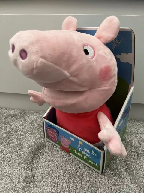 Nuovissimo In Scatola Musical Peppa Pig Pupazzo A Mano Spremere La Pancia Per Suonare Il Rumore