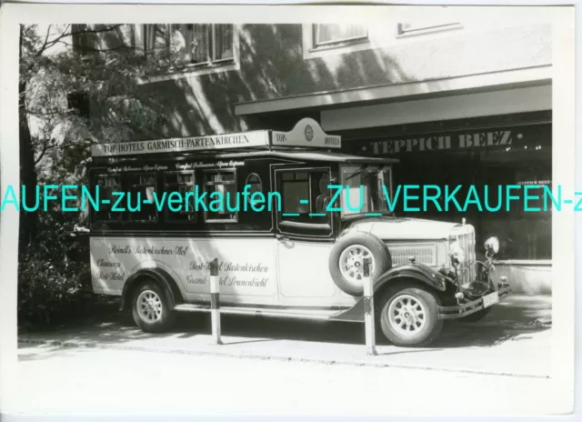 Omnibus Oldtimer Nachbau Hotel-Bus Garmisch-Partenkirchen 1990 Foto