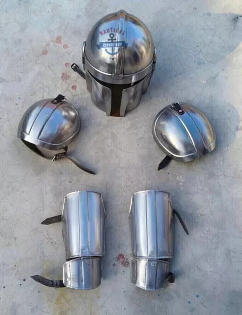 Mandalorian Armor Set Premium Quality Helmet With Shoulder And Leg Armor
