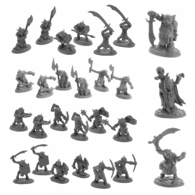 Goblin RPG Miniatures | Reaper Plastic Goblins DnD Mini Sets Bones USA