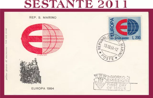 San Marino Fdc Filagrano Europa 1964 (157)