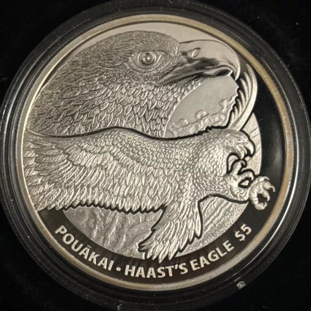 2016 New Zealand .9999 Silver RARE Limited Edition Annual Coin - Haast's Eagle