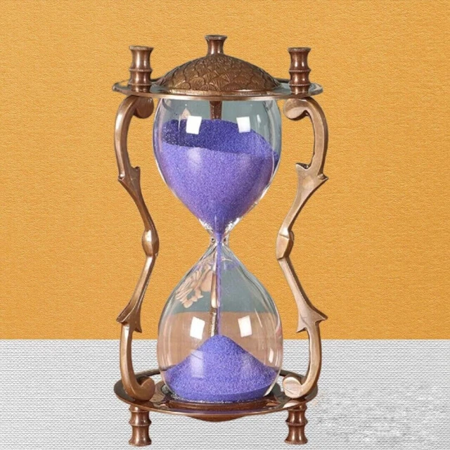 Antike Sanduhr im Vintage-Stil, maritim, Messing, nautisch, für Heimdekoration