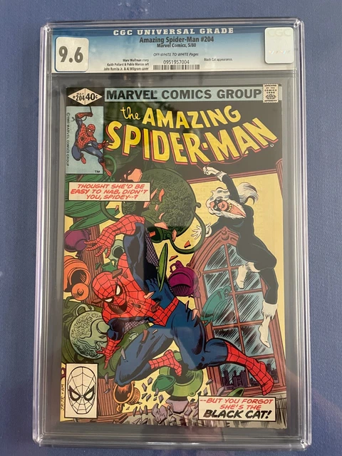 CGC 9.6 Amazing Spider-Man #204 Black Cat App. Doctor Jonas Harrow