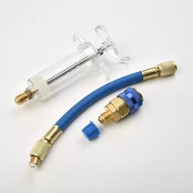 1pc 30ml Huile Injecteur 29.6ml W / Bas Côté Quicklt Raccord Adaptateur SAE X4T7