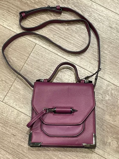 Mackage Sac A Main En Cuir Violet En Très Bon État