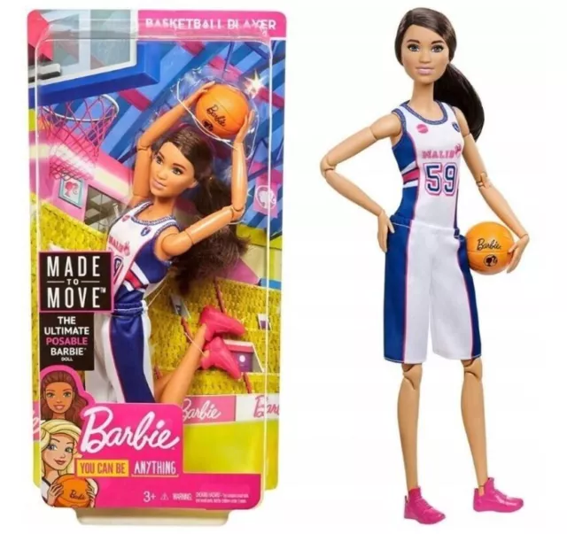 BARBIE MADE TO MOVE SPORTS BASKETBALL FXP06 Mattel