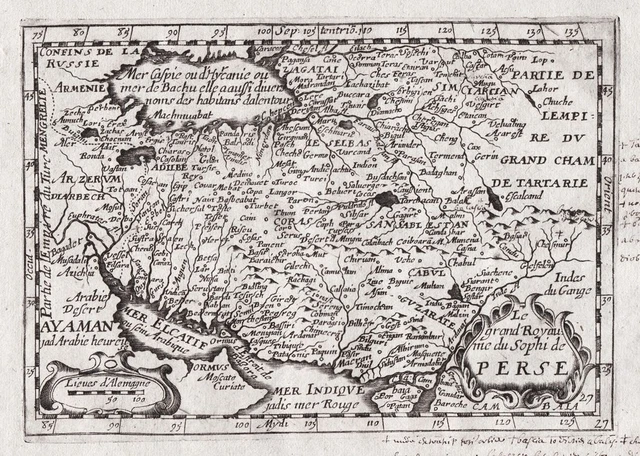 MAPPA PERSIA PERSIA Iran mappa Boisseau 1659 EUR 108,99 - PicClick IT