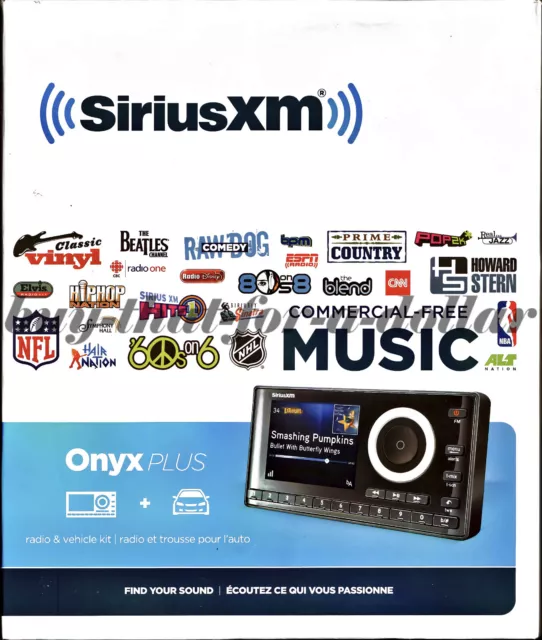 NEW*SiriusXM Onyx Plus Advanced Dock Satellite Radio-w Car-Vehicle Kit-Sirius XM