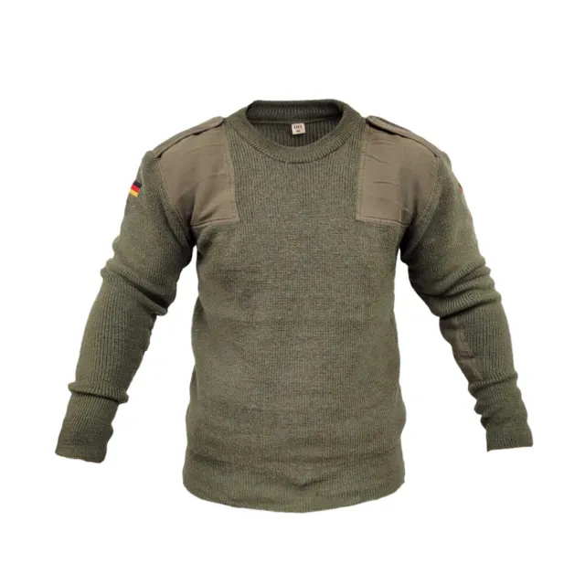 Army Jumper Original German Pullover Military Sweater Vintage Distressed Holes