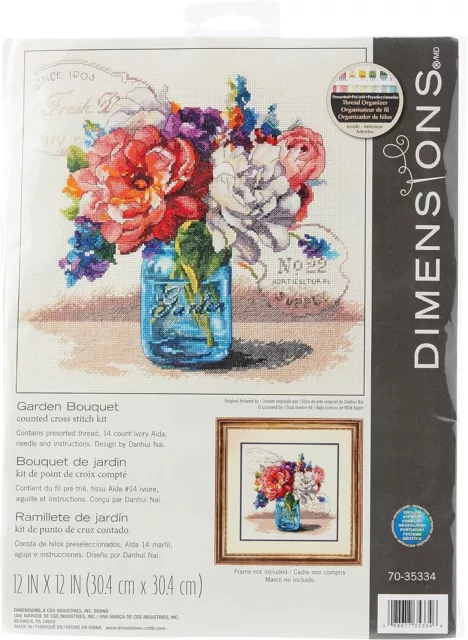 Dimensions Counted Cross Stitch Kit - Garden Bouquet