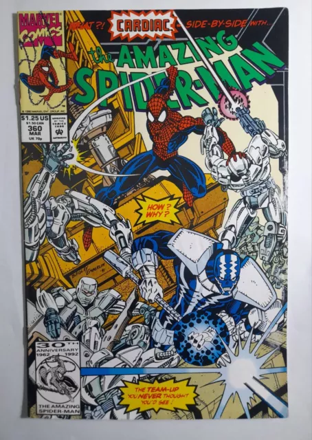 Amazing Spiderman 360 VF/NM 1992.Nd Cameo App.Carnage.Marvel comics